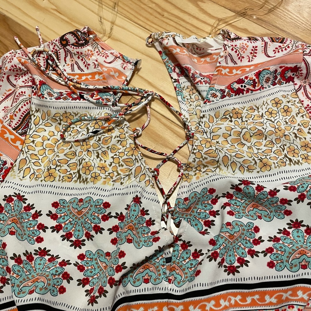 Printed romper - Picture 3 of 5